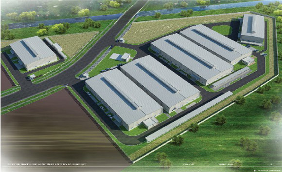 Dự án KCN Bắc Thăng Long - Nhà thầu Nhật Bản Perspective Thang Long Aparment Factory No.3
